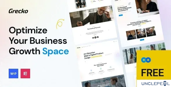 Grecko | 多用途商业 WordPress 主题，干净设计 5.0 开心版
