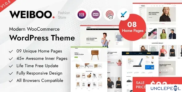 Weiboo - 多用途 WooCommerce 主题 1.0.5