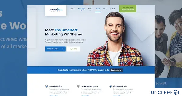 GrowthPress – 营销与 SEO WordPress 主题 1.6.3 开心版