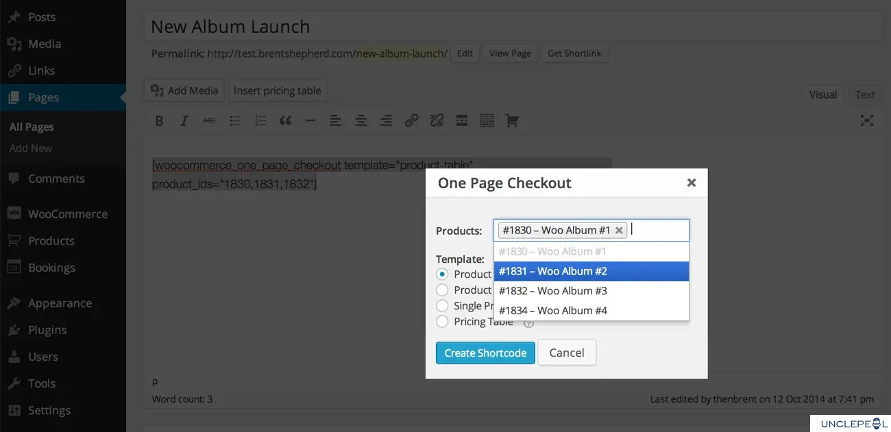 WooCommerce 一页结账 2.8.1