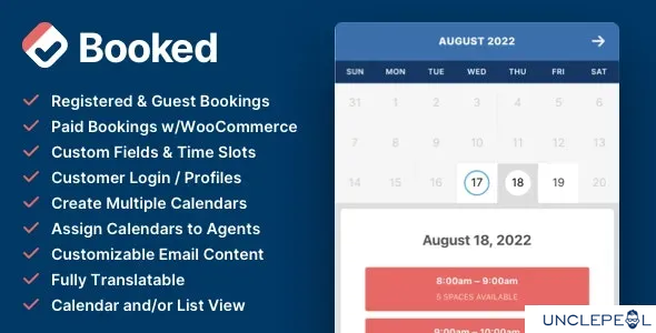 Booked - WordPress 预约预订 2.4.4