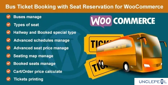 WooCommerce 公交车票预订与座位预定 1.7