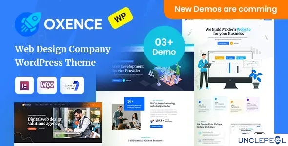 Oxence - 网站设计机构 Elementor WordPress 主题 1.2.1
