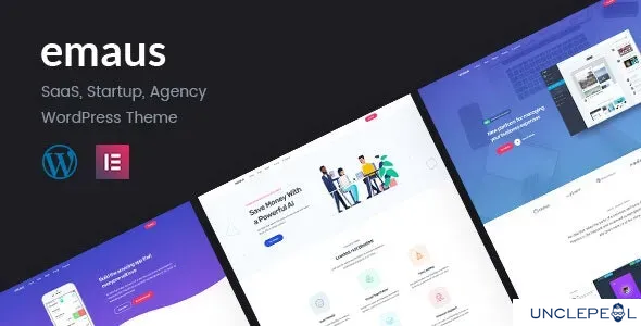 Emaus | SaaS 应用与启动 Elementor RTL WordPress 主题 1.4.1