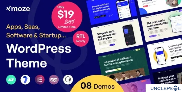 Xmoze - Saas 软件启动 WordPress 1.0.9