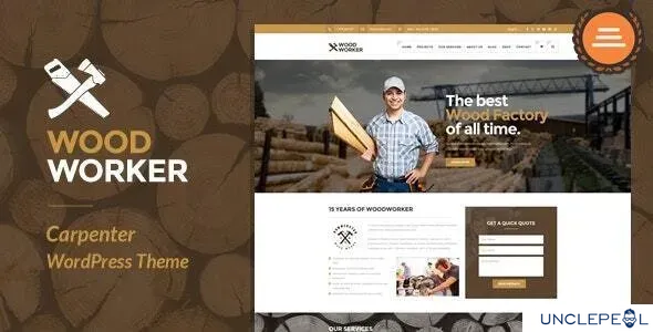 WoodWorker - 木匠与维修服务 WordPress 主题 3.9.1