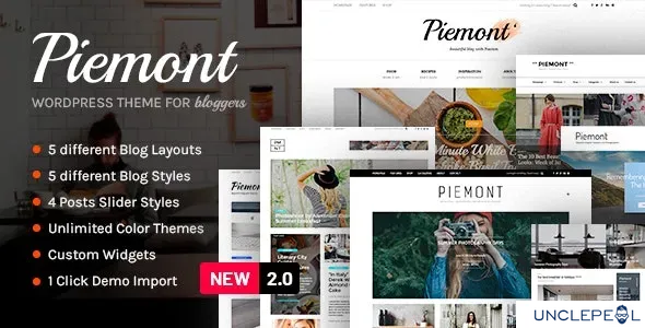 Piemont - 高端旅行与生活方式响应式 WordPress 博客主题 2.3 开心版