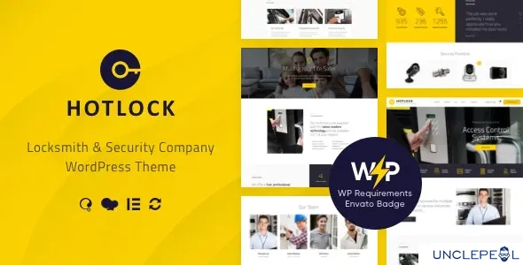 HotLock | 锁匠与安全系统 WordPress 主题 + RTL 1.3.9 开心版