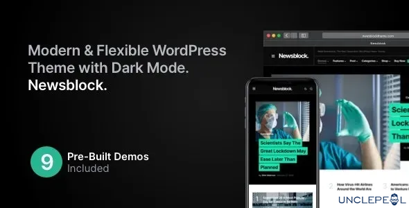 Newsblock - 新闻与杂志 WordPress 主题，带深色模式 1.2.5 开心版