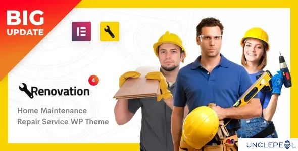 Renovation - 维修服务、家庭维护 Elementor WP 主题 4.3.6