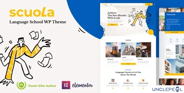 Scuola - 语言学校课程 WordPress 8.1 开心版