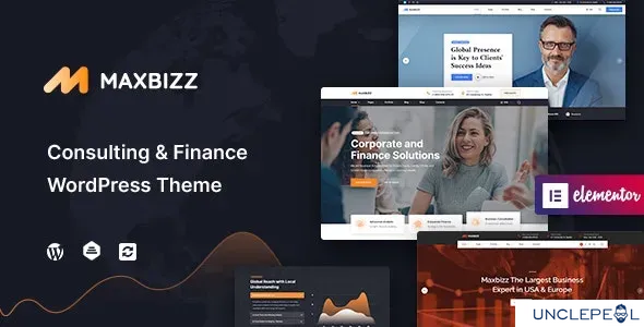 Maxbizz - 咨询与金融 Elementor WordPress 主题 1.2.1 开心版