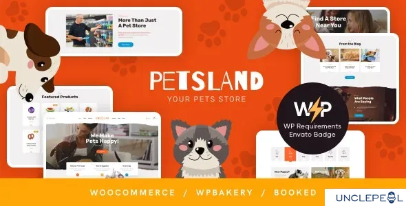 Pets Land | 宠物商店与兽医 WordPress 主题 1.2.6 开心版