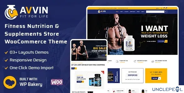 Avvin - 健身营养与补品商店 WooCommerce 主题 1.4