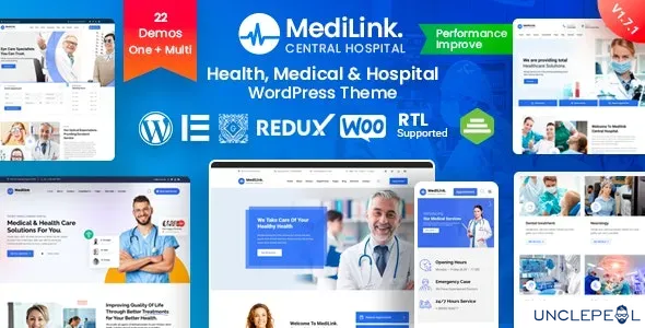 Medilink - 健康与医疗 WordPress 主题 1.7.2 开心版