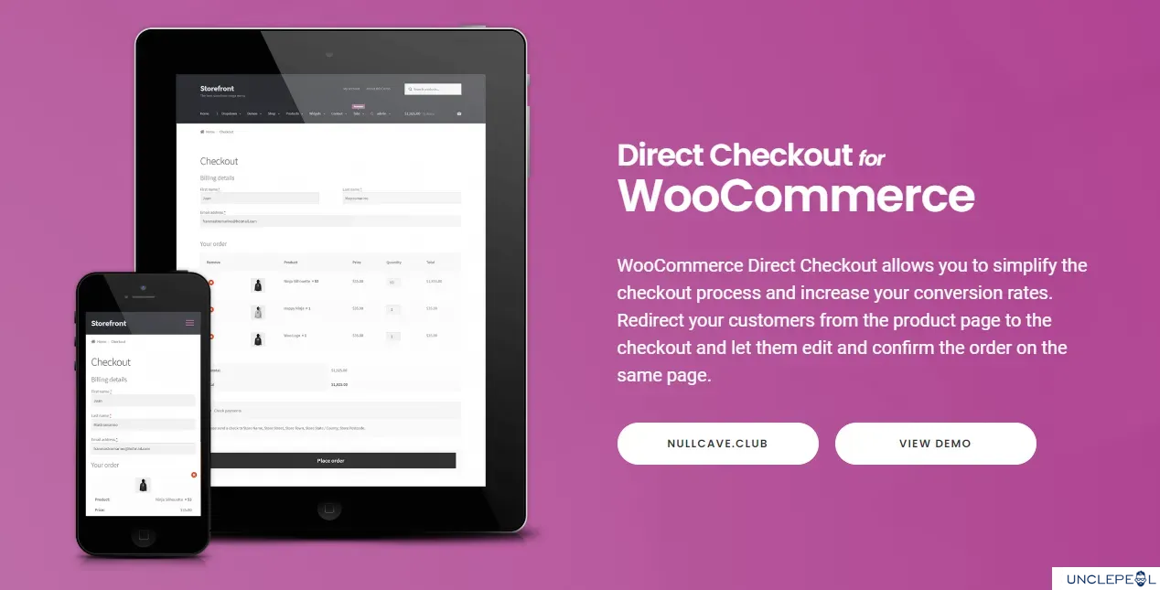 WooCommerce 直接结账 PRO 3.1.1 开心版