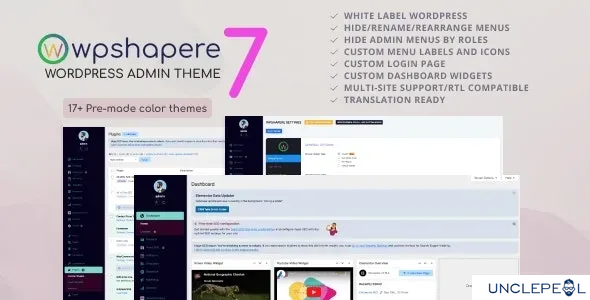 WordPress 管理主题 - WPShapere - acmee 7.0.5 开心版
