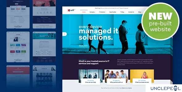 Nanosoft - IT 解决方案与服务公司 WordPress 主题 1.2.6