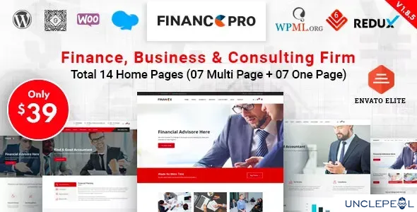 Finance Pro - 商业与咨询 WordPress 主题 1.8.8 开心版