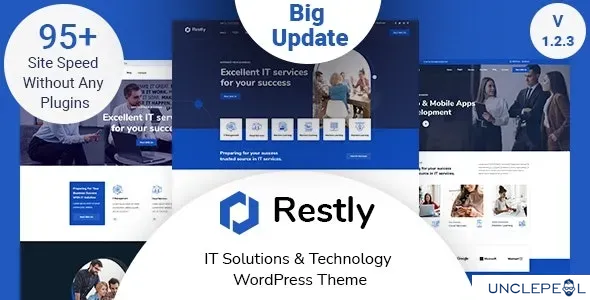 Restly - IT 解决方案与技术 WordPress 主题 1.2.3 开心版