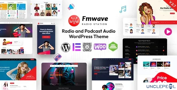 Fmwave - 电台站点 WordPress 主题 + RTL 2.7 开心版