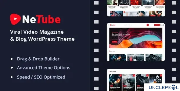 Netube - 病毒视频博客 / 杂志 WordPress 主题 1.1.4