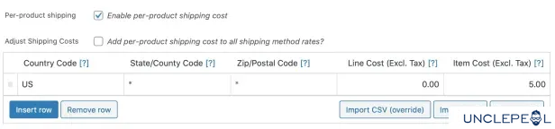 WooCommerce按产品设置运输 2.5.5