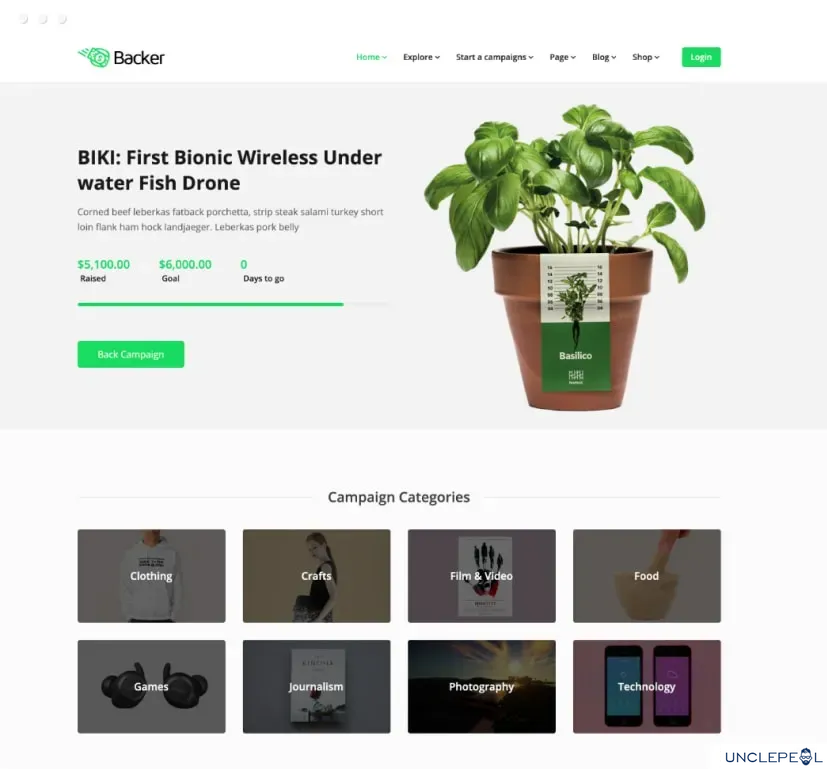 Backer - 终极众筹与筹款 WordPress 主题 1.1.8 开心版
