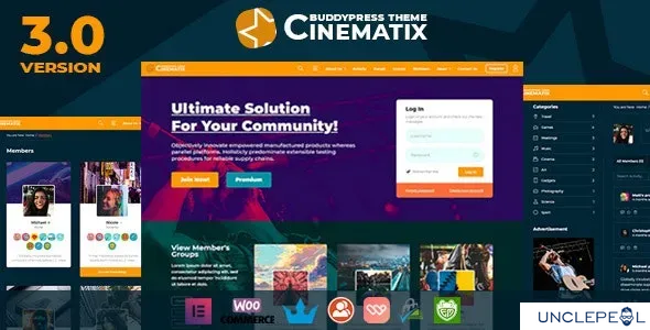 Cinematix - BuddyPress Nouveau 会员主题 3.2