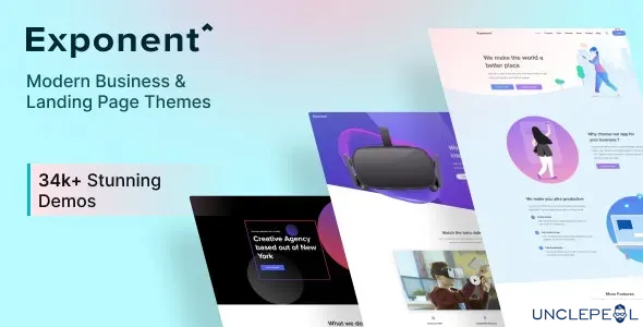 Exponent - 现代多用途商业 WordPress 主题 1.3.0.0 开心版
