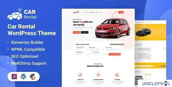 Car Rental WordPress 主题着陆页 4.2 开心版