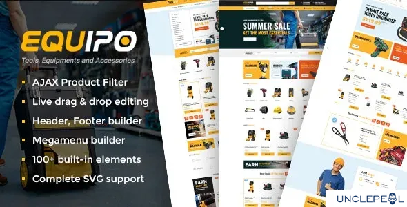 Equipo - 零件与工具 WooCommerce WordPress 主题 2.3