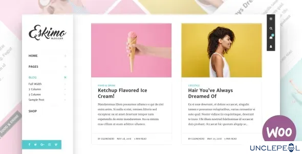 Eskimo - 极简个人 WordPress 博客与商店主题 1.8.3