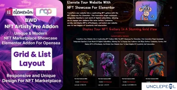 NFT Artisty Pro (OpenSea NFT 市场) 1.0