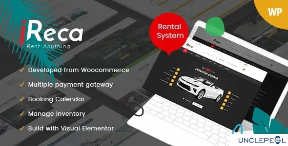 Ireca - 汽车租赁、船只、摩托车、车辆、日历 WordPress 主题 1.6.0
