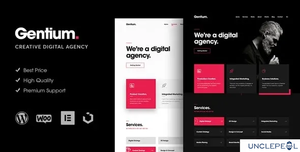 Gentium – 创意数字代理 WordPress 主题 1.2.3