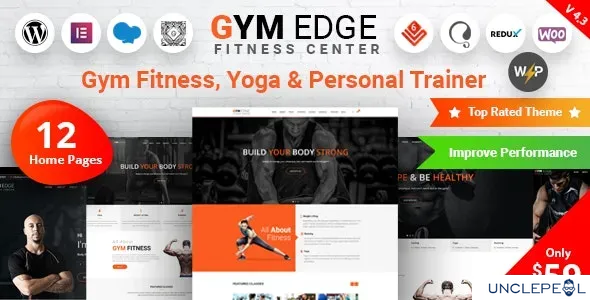 Gym Edge - 健身 WordPress 主题 4.3.0 开心版