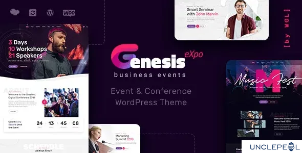 GenesisExpo | 商务活动与会议 WordPress 主题 1.4.5 开心版