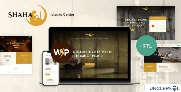 Shaha | 伊斯兰中心与清真寺 WordPress 主题 + RTL + Elementor 1.4.2 开心版