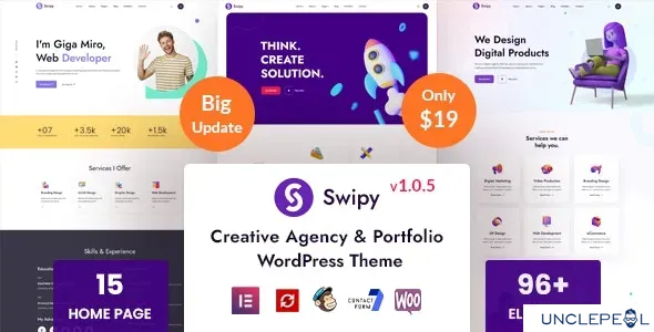 Swipy - 创意代理 WordPress 主题 1.1.2