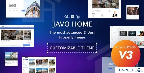 Javo Home - 房地产与物业 WordPress 主题 3.4 开心版