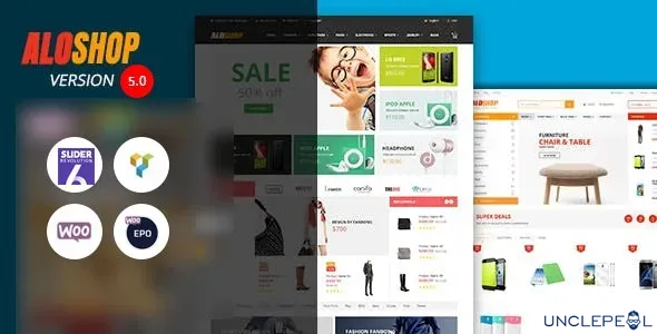 Alo Shop - Mega 市场 RTL 响应式 WooCommerce WordPress 主题 5.2