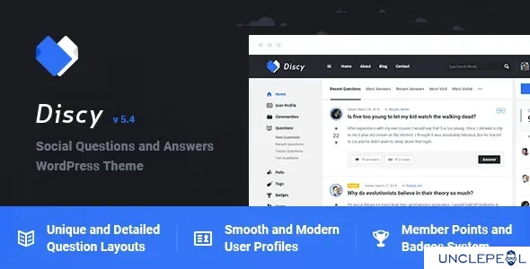 Discy - 社交问答 WordPress 主题 5.5.8 开心版
