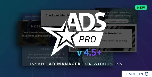 Ads Pro 插件 - 多用途 WordPress 广告管理器 4.78 开心版