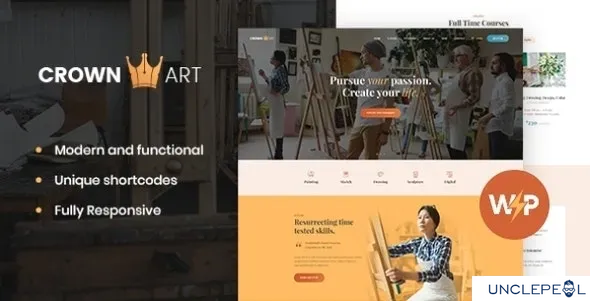 Crown Art | 绘画与音乐学校 WordPress 主题 1.2.11
