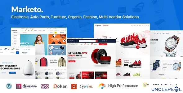 Marketo - 电商与多供应商市场 WooCommerce WordPress 主题 5.1 开心版