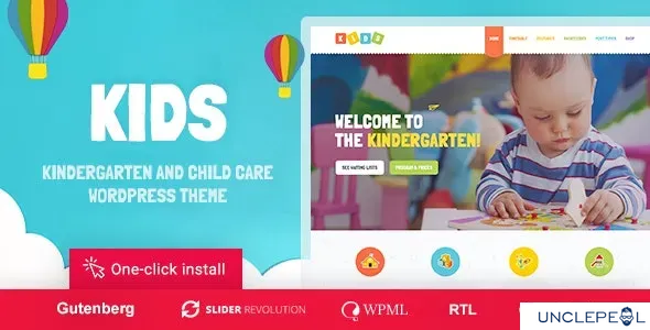 Kids - 日托与幼儿园儿童 WordPress 主题 1.2.4