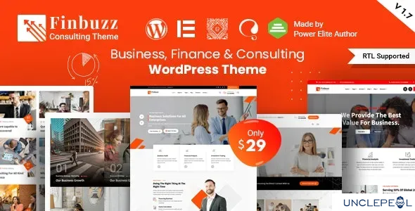 Finbuzz - 企业商务 WordPress 主题 2.1.0 开心版