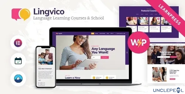 Lingvico | 语言中心与培训课程 WordPress 主题 1.0.8 开心版
