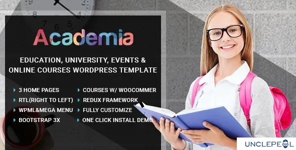 Academia - 教育中心 WordPress 主题 3.8